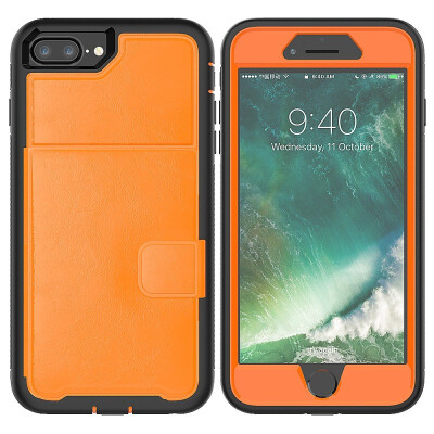 

MOONCASE Samsung Galaxy Note 9 Three Anti-Leather Card Holder Series - Orange