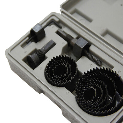 

〖Follure〗11pcs Hole Saw Drill Bit Kit Holesaw Wood Sheet Metal Plastic Set