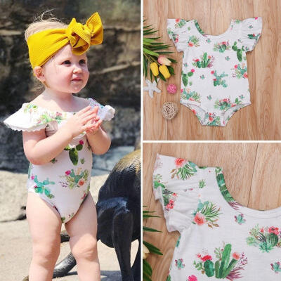 

Cute Newborn Baby Girls Cactus Romper Bodysuit Jumpsuit Floral Clothes Outfit