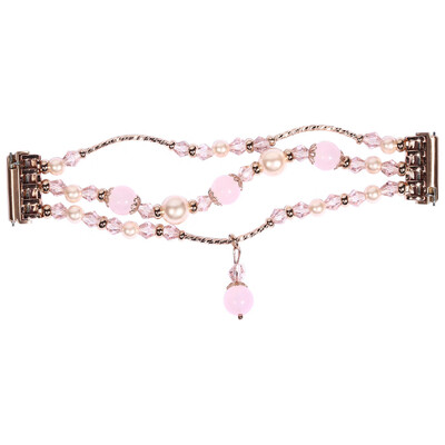 

〖Follure〗Fashion Sports Beaded Bracelet Strap Band For Fitbit Versa BK