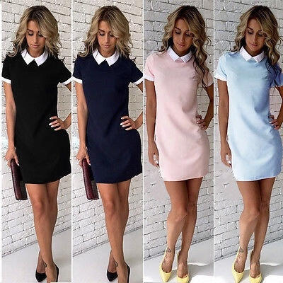 

Elegant Womens Office Lady Formal Business Work Party Sheath Tunic Pencil Dress