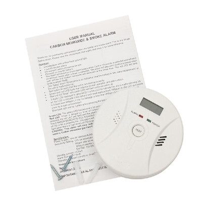 

CO Carbon Monoxide Detector Poisoning Smoke Detector Fire Security Alarm Warning Sensor