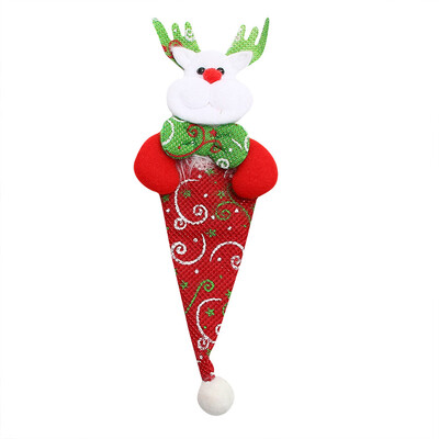 

Siaonvr Christmas Xmas Decor Snowman Kitchen Tableware Holder Pocket Dinner Cutlery Bag