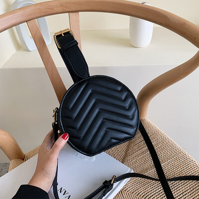 

Advanced foreign gas bag early autumn Fugu handheld small round bag new 2019 Korean version 100 lap single shoulder bag oblique sa