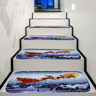 

Toponeto Christmas Decoration 1Set StepBasic Non-Slip Coral Fleece Resistant Carpet Stair