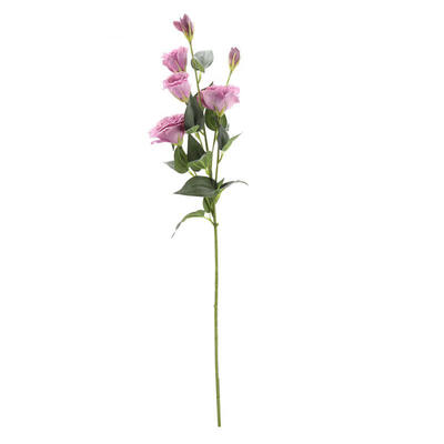 

Greensen 6 Heads Artificial Plastic Pink Purple Eustoma Flower for Wedding Home Decoration
