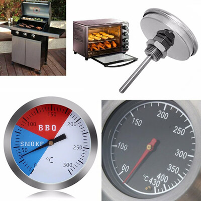 

Stainless Steel Barbecue BBQ Smoker Grill Thermometer Temperature Gauge 0-300℃