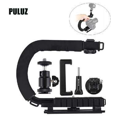 

PULUZ U-Shaped Portable Handheld Camera Holder Video Handle DV Bracket C-Shaped Steadicam Stabilizer Kit for All SLR Cameras&H
