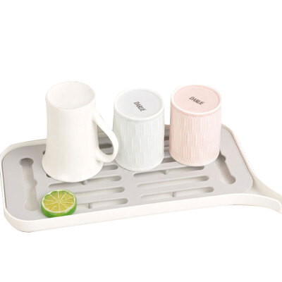 

Practical And Convenient Drainage Rack Multi-Function Kitchen Dishes Double Layer Drainage Tray Fruit Storage Water Drain Shelf