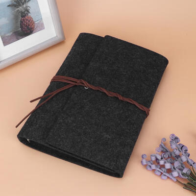 

Greensen Gray Felt Fabric Cover Diary Book Traveler Journal Notebook Study Work Gift