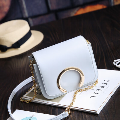 

2019 new fashion womens simple small square bag Korean tide mini bag Joker chain shoulder Messenger bag