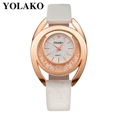 

YOLAKO Watch Women Bracelet Ladies Watch With Rhinestone Clock Womens Vintage Fashion Dress Wristwatch Relogio Feminino Gift 533
