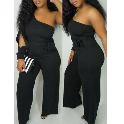 

Women Ladies Wide Leg Clubwear Summer Playsuit Bodycon Party Jumpsuit Romper Trousers Plus Size