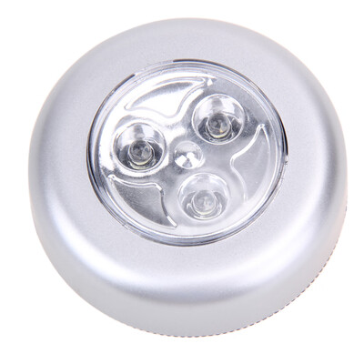 

3 LED Battery Powered Stick Tap Touch Lamp Light Wall Kitchen Closet Lighti