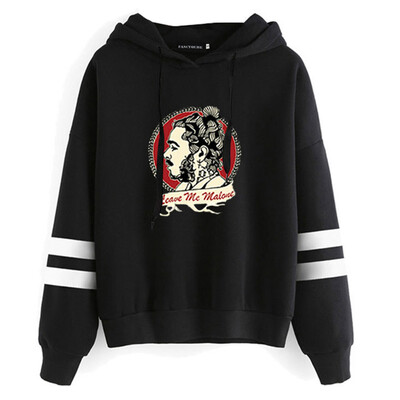 

Herqw61 Unisex Rapper Post Malone Women Hoodie Celebration Splatter Striped Sleeve Pullover Sweatshirt