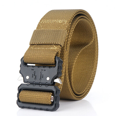 

2019 New Outdoor Motion Belt Quality Nylon Insert Buckle Men belt Casual Weaving Multifunvtion belt