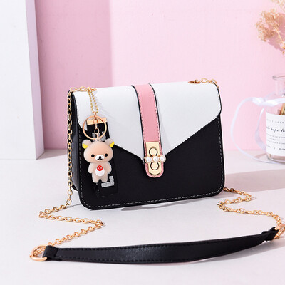 

Female bag 2019 spring&summer new wave female bag Korean version of the female bag fashion small fresh Messenger bag