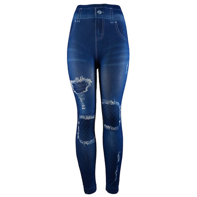 

Tailored Womens Jeans Stretchable Slim Leggings High Waist Pearl Pencil Tights Pants