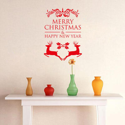 

Merry Christmas Wall Stickers Decal Removable Art Vinyl Home Kid Nursery