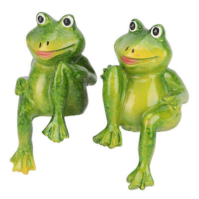 

Greensen 2pcs Resin Frogs Statue Outdoor Garden Decoration Sculpture For Home Desk Garden Ornament