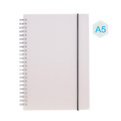 

A5 Coil Notebook Spiral Notebooks with Elastic Band 5mm Grid Pages Diary Journal Memo Office&School Supplies