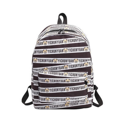 

Korean Fashion Backpack Stripe Leisure College Style Female Students Bags