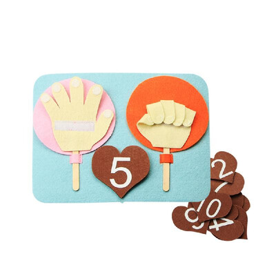 

Finger Match Board Toy Math Readiness Children Finger Counting Toy 1 to 10