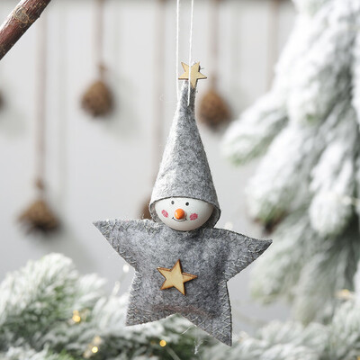 

〖Follure〗Christmas Decoration Pentagram Doll Pendant Creative Hanging Tree Pendant