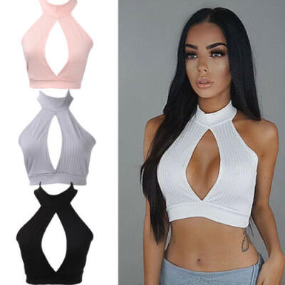 

Sexy Women Bustier Tank Short Tops Vest Blouse Bra Crop Tops T-shirt Club Wear