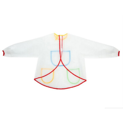 

Newborn Kids Baby Apron Smock Painting Drawing Home Apron Anti-Wear Waterproof Costume 3 Pockets