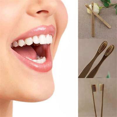

Environmental Toothbrush Bamboo Oral Care Teeth Brushes Eco Soft Medium Family