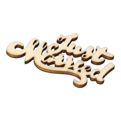 

15pcsbag Wooden Just Married DIY Table Confetti Scatter Vintage Decor