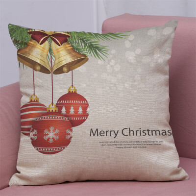 

Tailored New Christmas Cotton Linen Pillow Case Sofa Cushion Cover Home Decor