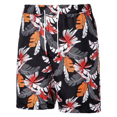 

Gobestart Mens Summer New Style Fashion Printed Beach Pants And Shorts Comfortable Short