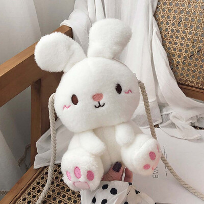 

Tailored Ladies Cartoon Rabbit Doll Messenger Bag Creative Girl Cute Shoulder Phone Bag