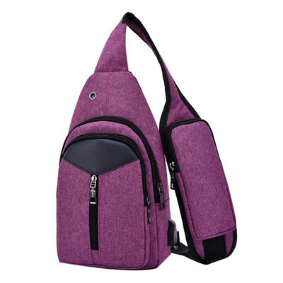 

MenWomen Canvas Casual Chest Pack Fashion Messenger Crossbody Shoulder Bag