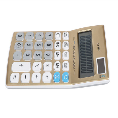 

Greensen 12-bit Precise Data Solar Scientific Calculator Power-saving Dual Supplies Solar Calculator