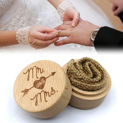 

Gobestart Ring Box Wedding Wooden Box Ring Storage Rings Organizer Wedding Party Accessory