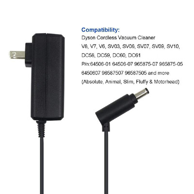 

Power Charger Adapter 261V for Dyson Vacuum Cleaner V6 V7 V8 DC58 DC59 DC60 Series AC DC Charger Power Supply