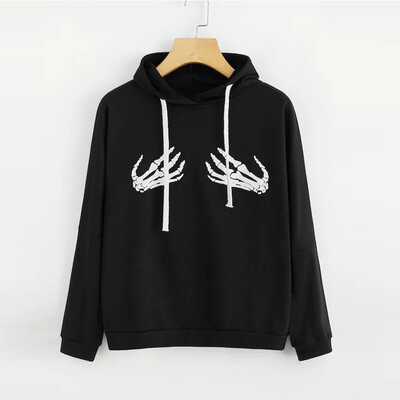 

Tailored Fashion Women Loose Long Sleeve Halloween Ghost Claw Print Sweatshirt Tops