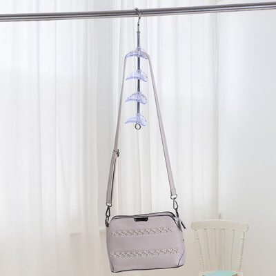 

Rotatable Handbag Holder Purse Bag Hanger Hanging Rack Storage OrganizerHandbag Holder Handbag Hanger