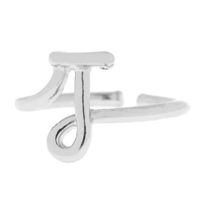 

Silver A-Z 26 Letters Initial Name Rings Women Men Weeding Couple Jewelry