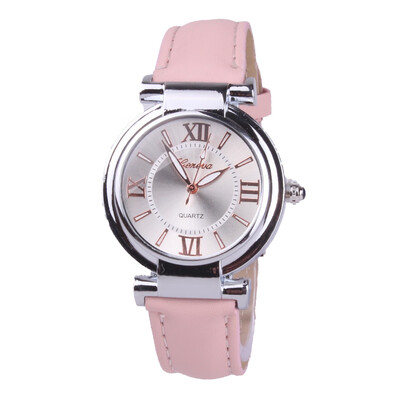 

Geneva student watch exquisite temperament ladies watch fashion belt casual quartz womens watch