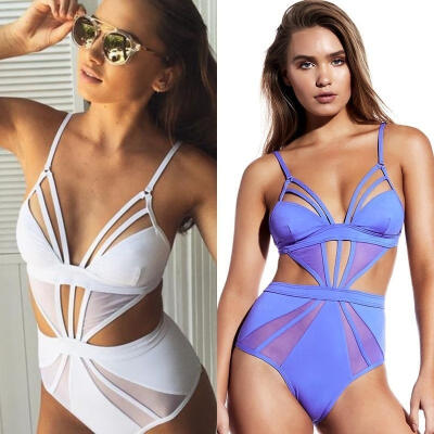 

Sexy Women&39s One Piece Sheer Monokini Push Up Padded Bikini Swimsuit Swimwear Bathing Fashion Beauty