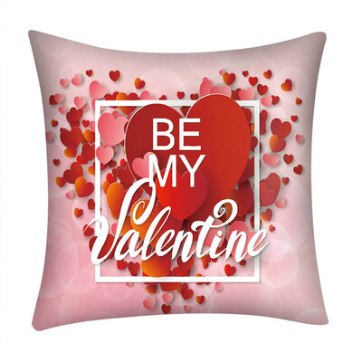 

Siaonvr Valentines Day Polyester Printed Sofa Car Home Decoration Pillow Case