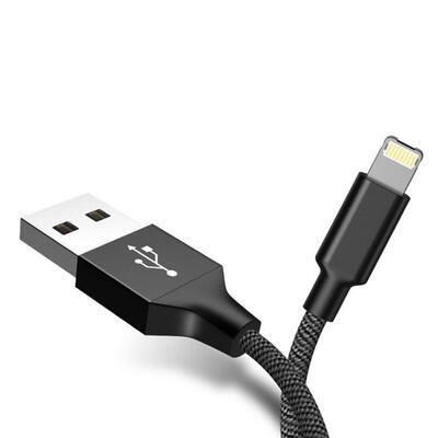 

Vissko Micro USB Lightning 2 In 1 Cable 24A Fast Charge Data Cable Dust 1m For IPHONE Android-1m