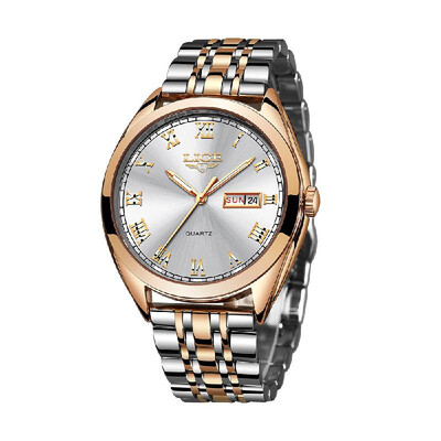 

LIGE 9904 Quartz Watch Men Top Brand Fashion Chronograph Male Stainless Steel Waterproof Business Men Wristwatch Relogio Masculino