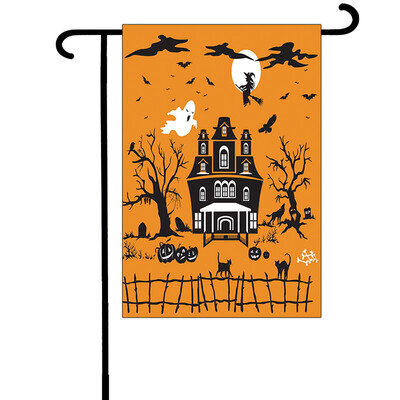 

Toponeto Halloween Bat Pumpkin Witch Garden Banner Home Decoration Banner 30x45cm