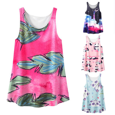 

Starmoon Women Hot Summer Printing Sleeveless T-shirt Hotable Female Vest Tank Top