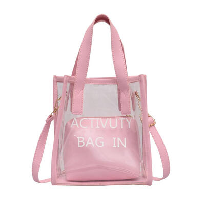 

2pcsset Transparent Shoulder Messenger Handbags Women Clutch Crossbody Bag
